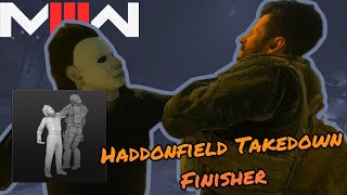 Haddonfield Takedown Finishing Move MICHAEL MYERS BATTLEPASS  Modern Warfare 3  Season 6 [upl. by Alana950]