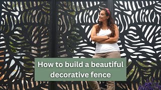 Howto Build a Beautiful Privacy Fence With Decorative Panels [upl. by Annala]