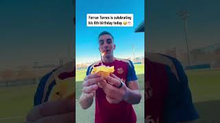 Ferran Torres is technically 6 since he was born on a Leap Day 🥳 via fcbarcelonaTT shorts [upl. by Retsim]