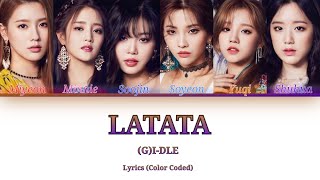 GIDLELATATA Lyrics Color Coded [upl. by Asquith]