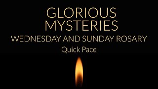 Rosary Glorious Mysteries  Fast Easy Pace  No Music  With Text [upl. by Anaila]