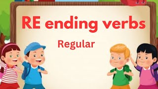 How to conjugate RE ENDING verbs frenchforbeginner french cbse englishgrammar [upl. by Yves492]