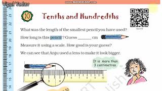 Mathematics Class5 Chapter10 Tenths and Hundredths page no 134 And 135 [upl. by Eerrahs637]