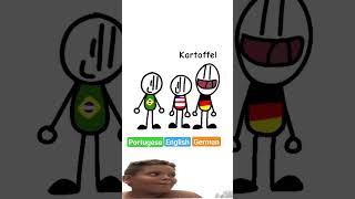 PORTUGESE VS ENGLISH VS GERMAN [upl. by Baer95]