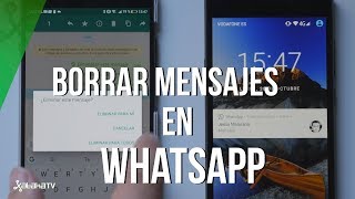 Así podemos borrar mensajes enviados en Whatsapp [upl. by Alleroif812]