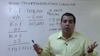 Florida Real Estate Exam Prep Math 1 Basic Income Property Analysis [upl. by Ahsilet]