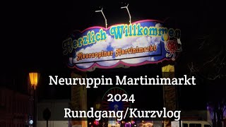 Martinimarkt Neuruppin 2024 RundgangKurzvlog [upl. by Sandberg655]