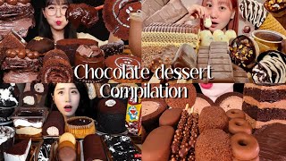 ASMR CHOCOLATE DESSERT COMPILATION [upl. by Dnomaj]