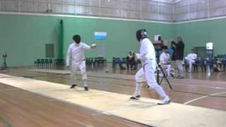 Fencing  AFF3 Veteran Mens Epee Pool Bout  Francis Kwong v Gary Sudran [upl. by Cormick]