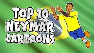 🇧🇷 NEYMAR TOP 10 Cartoons 🇧🇷 [upl. by Ahsieken167]