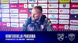 ODRPGS  Konferencja prasowa po meczu Odra Opole  Pogoń Siedlce [upl. by Leiad]