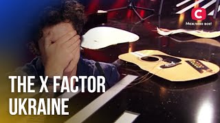 VIRAL Guitar Smash🎸 JUDGE BROKE GUITAR of the Contestant on Stage  Angry Auditions  X Factor 2022 [upl. by Gnanmos]