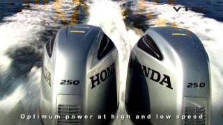 Honda outboard engine BF250 [upl. by Naelopan]