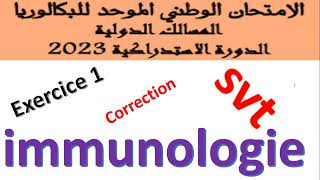 immunologie  correction exercice rat 2023 svt [upl. by Rodge]