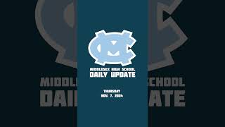 Nov 7 2024 MHS Daily Update shorts November7 DailyUpdate middlesex [upl. by Fitzsimmons]