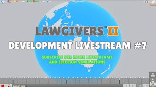 Lawgivers II  Game development livestream 7  Political simulation game [upl. by Vergos704]