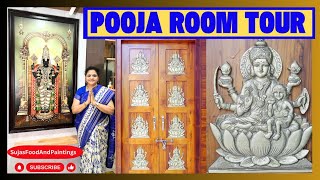 Pooja Room Tour Brass Work Organization Ideas Decor Ideasమా కొత్త ఇంటి పూజ గది SujasFoodAndVlogs [upl. by Derk]