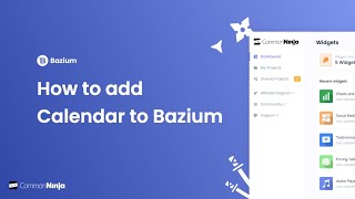 How to add a Calendar to Bazium [upl. by Atirat487]