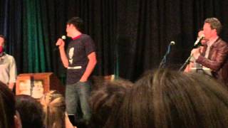 Misha Collins William Shatner Shirt and Supernatural Video Game DenverCon 2015 [upl. by Nama]