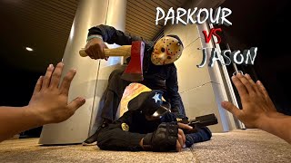 ESCAPING JASON   PARKOUR POV [upl. by Ramsa]