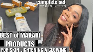 BEST OF MAKARI  HOW TO USE FOR SKIN LIGHTENING amp GLOWINGfull set lotionserumfacecreambarsoap [upl. by Eleon2]