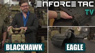 Enforce Tac 2024 Blackhawk amp Eagle Industries  HABL Holster Platform amp Aircrew Plate Carrier [upl. by Nnailuj]