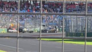 Cam Waters angry with Matt Payne after Crash  V8 SuperCar Melbourne 2024 [upl. by Ambrogino]