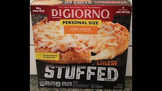 DiGiorno Stuffed Crust Four Cheese Pizza Review [upl. by Burra]