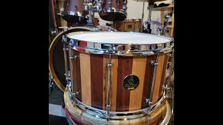 Jarrah and Blackbutt ConunDrum 14quotx8quot Snare drum [upl. by Urial968]