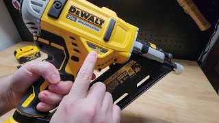 This DeWALT Cordless Nail Gun Is A Game Changer [upl. by Ardekahs]