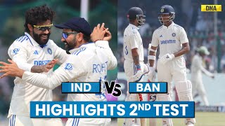 IND Vs BAN Highlights 2nd Test India Wins The Series By 20 Against Bangladesh I WTC Points Table [upl. by Drageruaeb398]