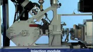 Battenfeld Microsystem 50  Micro Injection Moulding Production CellMPG [upl. by Grantham]