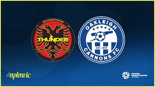 2024 NPLMVIC Oakleigh Cannons v Dandenong Thunder [upl. by Lhamaj]