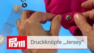 JerseyDruckknöpfe von Prym  Nähfreie Druckknöpfe in verschiedenen Farben [upl. by Devaj]