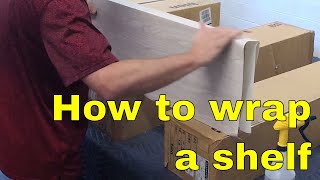 How to wrap a shelf Architectural films Rm wraps May 2019 [upl. by Fabriane]