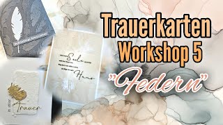 Trauerkarten Workshop 5  Federn [upl. by Allana]