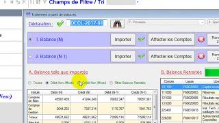 Traiter sa liasse fiscale à partir de deux balances [upl. by Edveh]