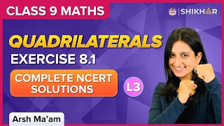 Quadrilaterals L3  NCERT Exercise  81  Class 9  Maths  Arsh Ma’am  BYJUS [upl. by O'Meara]