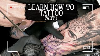 PART 17 LEARN HOW TO TATTOO TATTOO TECHNIQUES LEARN HOW TO LINE SHADE STIPPLE AND MORE [upl. by Dahsra]