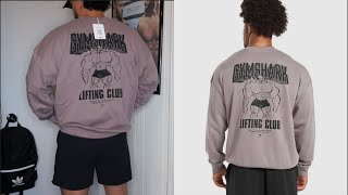 GYMSHARK MENS quotCARTOON LIFTINGquot CREWNECK TRYON [upl. by Adelheid]