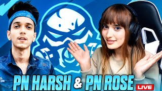 PN HARSH amp PN ROSE LIVE RANK PUSH TO GRANDMASTER 🤩🔥  PNHARSH SHORTS PNROSE FREEFIRELIVE [upl. by Korey209]