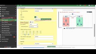 How to configure Route based site to site IPsec VPN manually in FortiGate firewall step by step lab [upl. by Ube]