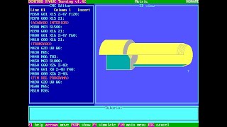 Curso CNC FANUC  Clase 30 Práctica 24 Ciclo de barrenado o taladrado G74 y Mandrinado [upl. by Sang861]