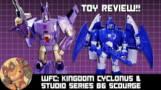 War For Cybertron Kingdom Cyclonus amp Studio Series 86 Scourge Review [upl. by Lawford]