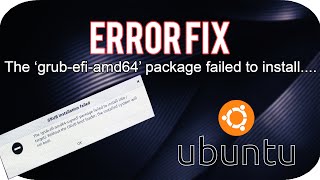 FIX The grubefiamd64signed package failed to install Ubuntu Installation UEFI Mode [upl. by Heppman640]