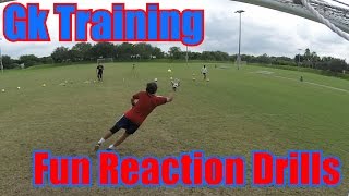 Goalkeeper Training Fun Reaction Drills [upl. by Florencia]