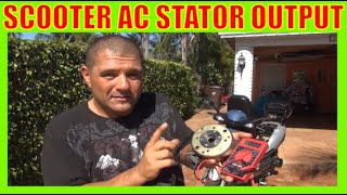 Scooter Stator Output voltage [upl. by Ecirahs]