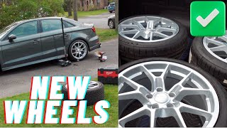 2600 Wheel And Tire Upgrade On 8V Audi A3 Neuspeed RSE10 [upl. by Erdnaxela]