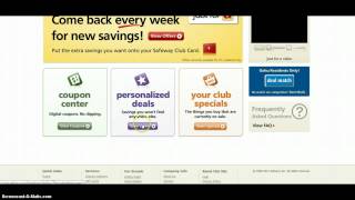 Adding digital coupons to your Safeway Card [upl. by Yelekreb71]