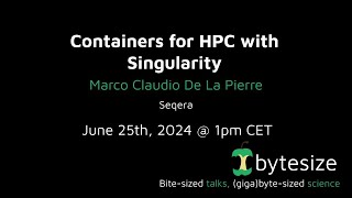 nfcorebytesize Containers for HPC with Singularity [upl. by Ellehcyar300]